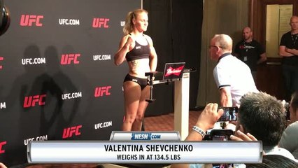 Valentina Shevchenko Makes Weight For UFC 213