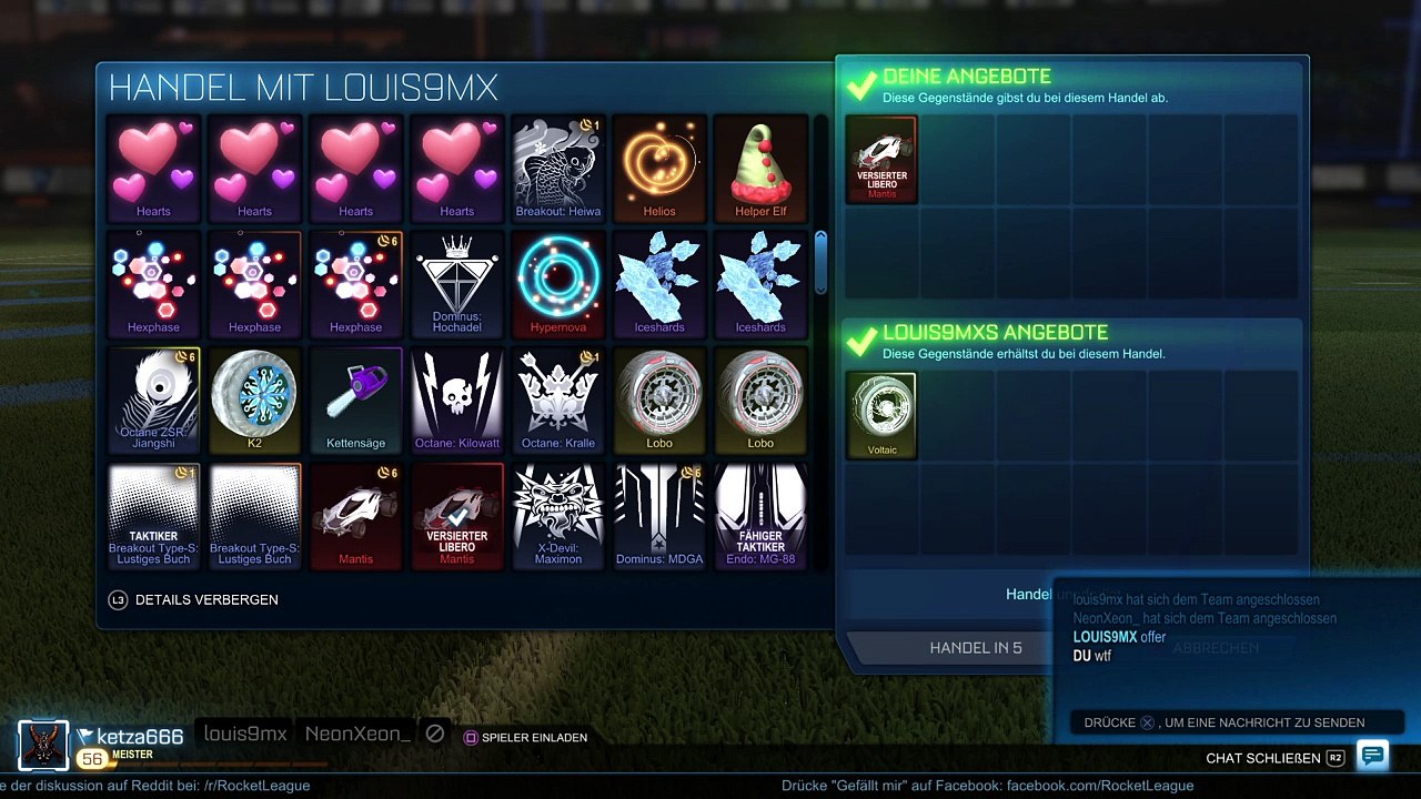 Rocket League RL Item change SCAM #5