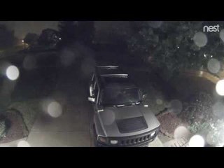 Winds Flip Trampoline Onto Vehicle in Michigan