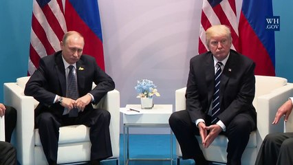 President Trump and President Putin - Talks in Hamburg, Germany G20 Summit