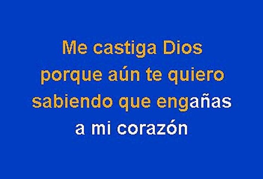 Los Panchos - Me Castiga Dios (Karaoke)