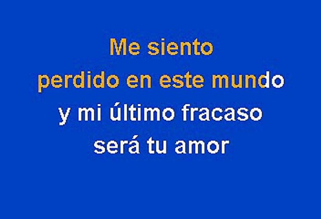 Los Panchos - Mi Ultimo Fracaso (Karaoke)