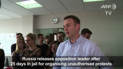 Russia releases opposition leader Navalny from jail