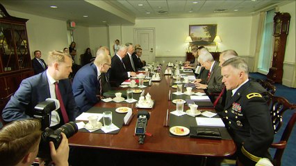 US Defence Secretary meets with his British counterpart