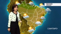 Previsão Brasil – Risco de chuva forte no Nordeste