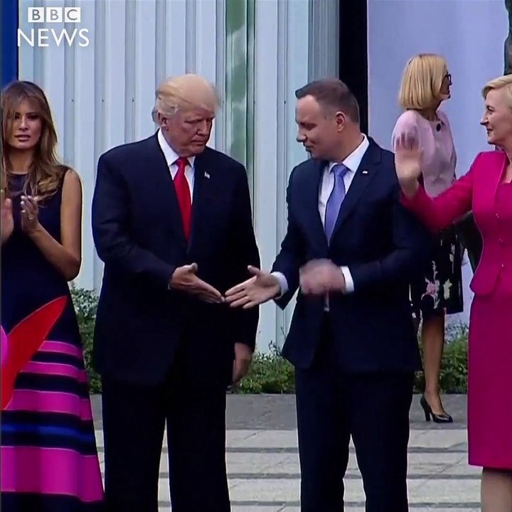 Quand Donald Trump rencontre la Première dame polonaise...