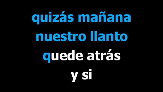 Y volvere - Los angeles negros - Karaoke - Letra