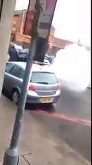 Braquage en live dune banque à la voiture bélier