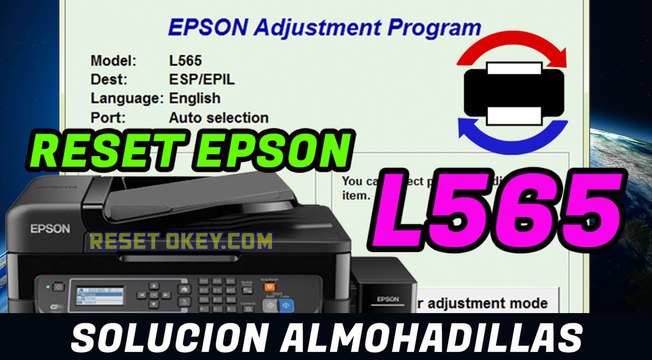 Reset EPSON L565 Solucion Almohadillas han llegado al final de su vida Util  - 100 % Garantizado - Vídeo Dailymotion