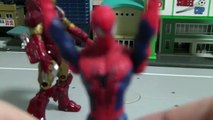 Tiburón hombre araña juguetes juguete superhéroe Spiderman juguete de tiburón vs vs 스파이더 맨 상어