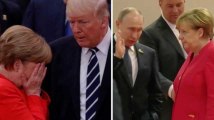 Les internautes ont adoré ces deux images de Merkel avec Poutine et Trump