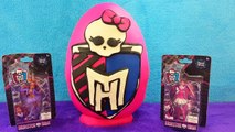 GIANT Monster High Surprise Eggs Compilation Play Doh - Elissabat, Draculaura, Clawdeen Wo