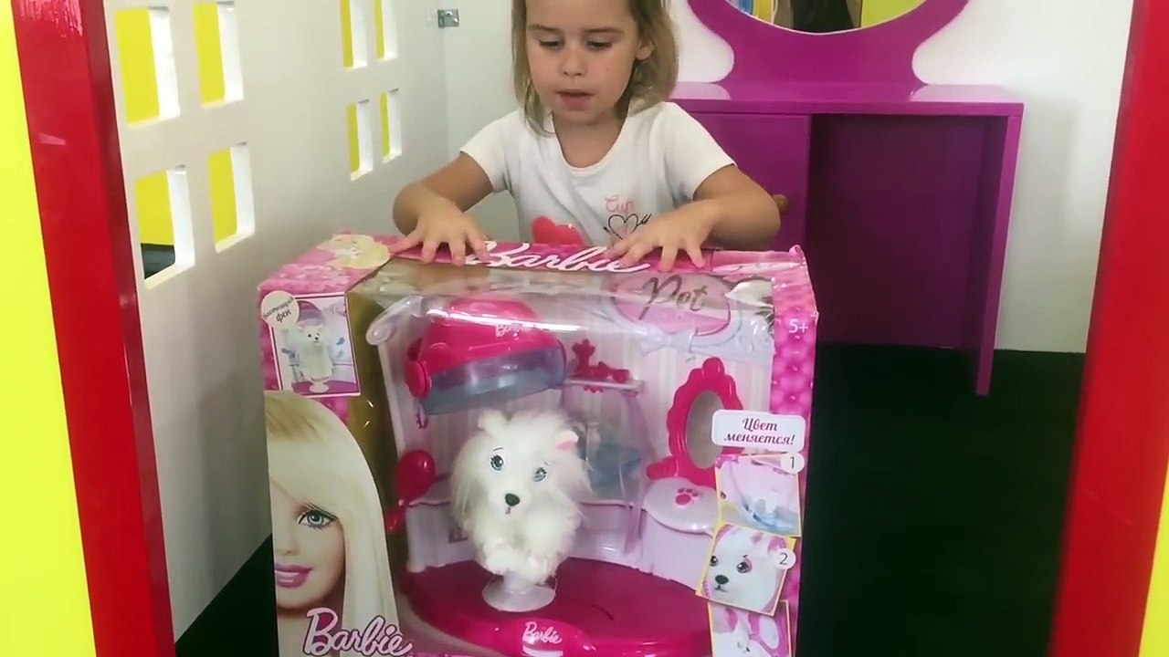 Mascota Salón para salón de belleza de Barbie muñecas Barbie animales visión general