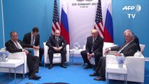 Trump se reúne con Putin, quien pide calma con Corea del Norte