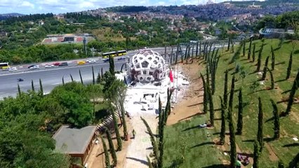 Yapımında Sona Gelinen 15 Temmuz Zafer Anıt'ı Havadan Görüntülendi