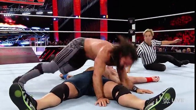 John Cena vs. Seth Rollins - Raw, June 27, 2016 - Awesome Fight - 2017