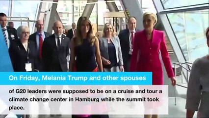 Melania Trump missed G20 summit because of violent protests