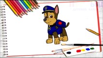✤✓novinka cachorro patrulla piloto! ✤✓raskraska totalmente serie de dibujos animados en una fila en ruso