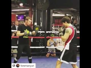 Yuri Foreman Training Canadian Prime Minister Justin Trudeau