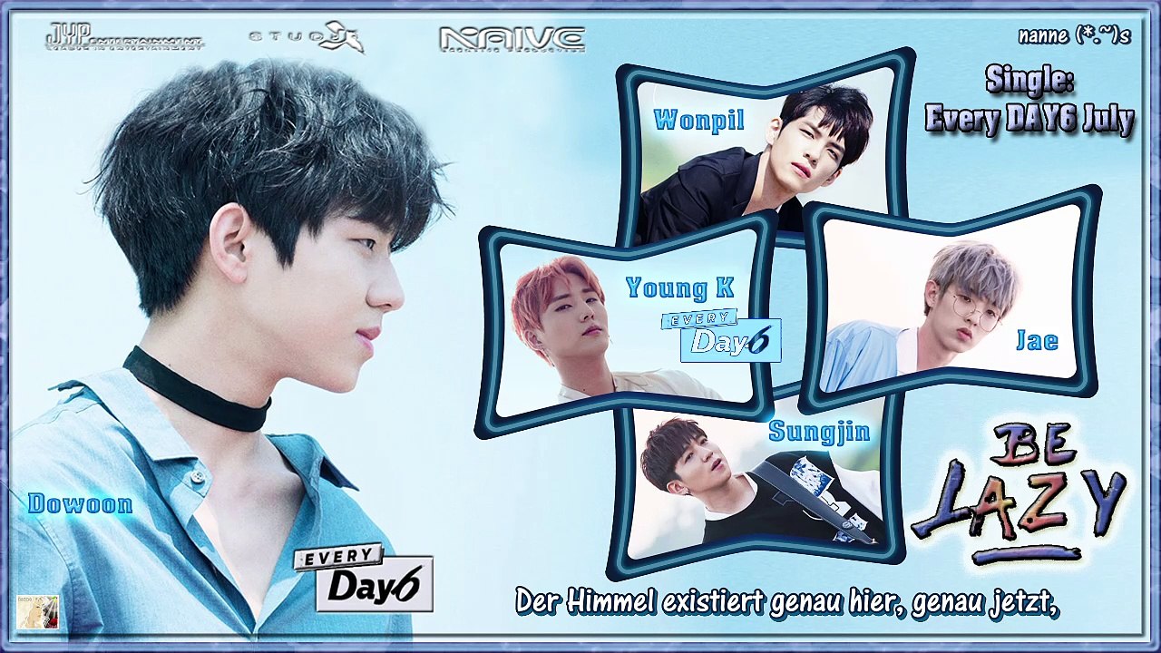 Day6 – Be Lazy k-pop [german Sub] Single Every Day6 July