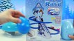 AWESOME Penguin Race Game! Fun Kids Penguin Electric Ski Race Slide + Surprise Toys by Dis