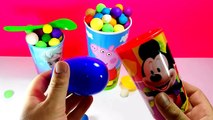 FROZEN Elsa y Anna Doctora Juguetes y Minnie mouse Vasos Sorpresas de orbeez con Bolsitas