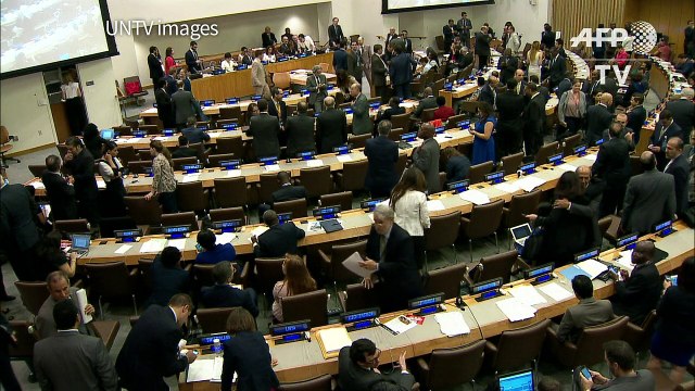 122 countries adopt global treaty banning nuclear weapons