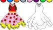 Дети Цвет раскраска Платья для сверкание Узнайте страница Покрасить довольно Кому в Это акварель с