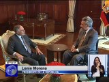 Presidente Lenín Moreno se reunió con Paco Moncayo y actores políticos de Gobiernos locales en Carondelet