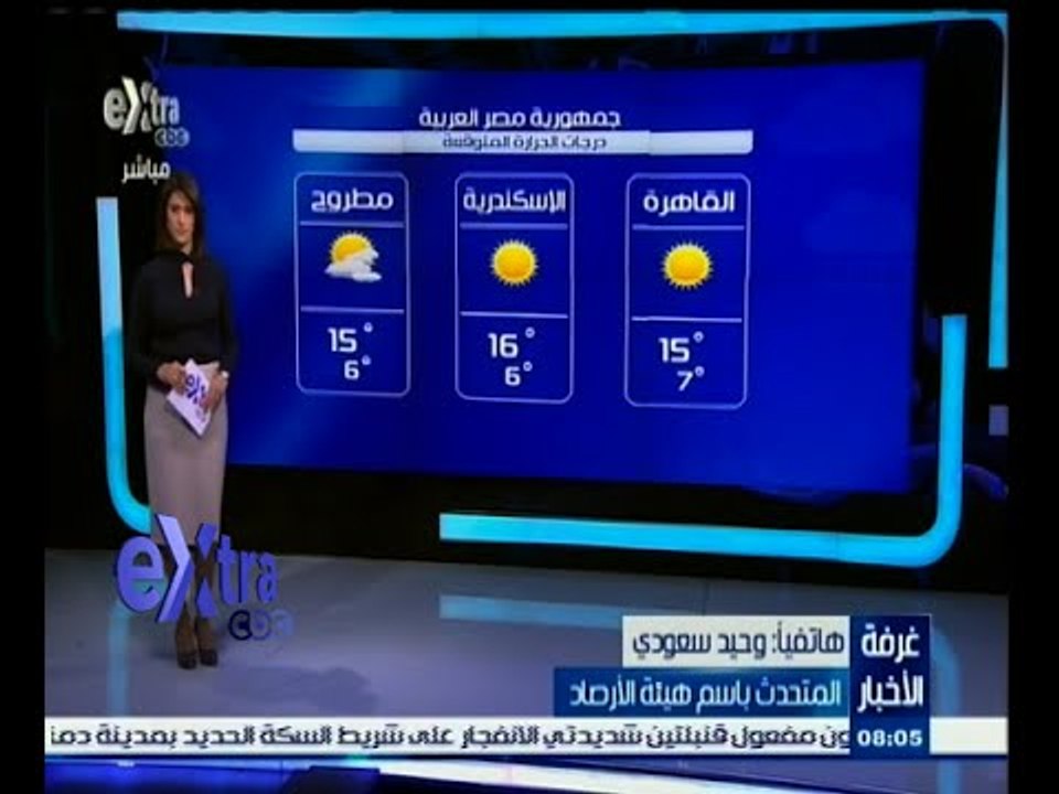 #غرفة_الأخبار | حالة الطقس ودرجات الحرارة ليوم...