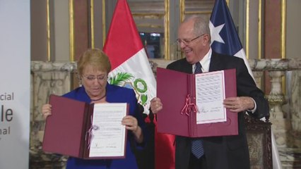Presidentes de Perú y Chile firman Declaración de Lima en histórico gabinete binacional