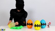 Et des sacs aveugle des œufs amusement amusement ouverture super-héros jouets avec batmobile surprise ckn