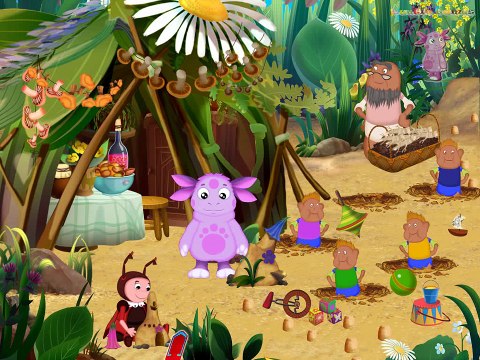 Enfants pour à dessin animé développement fleurs Luntik belle école de formation