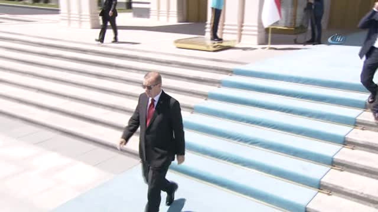 Cumhurbaşkanı Erdoğan, Endonezya Cumhurbaşkanı Widodo'yu Resmi Tören ile Karşıladı
