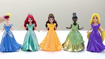 Learn Colors Play Doh Sparkle Disney Princess Dresses Elsa MagiClip Finger Family Nursery