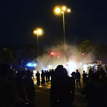 Police Spray Protesters With Water Cannons During G20 Summit Rally