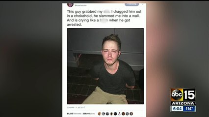 Woman fights alleged attacker who grabbed her buttocks, leaving him in tears
