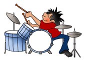 ➤O Homem canta, toca guitarra e bateria ao mesmo tempo ♬♫♪♩