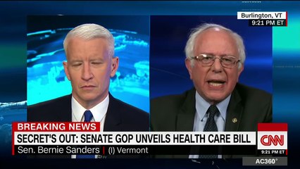 Bernie Sanders & Anderson Cooper BRILLIANTLY Slams Trump On His TWEET'S and TRUMPCARE