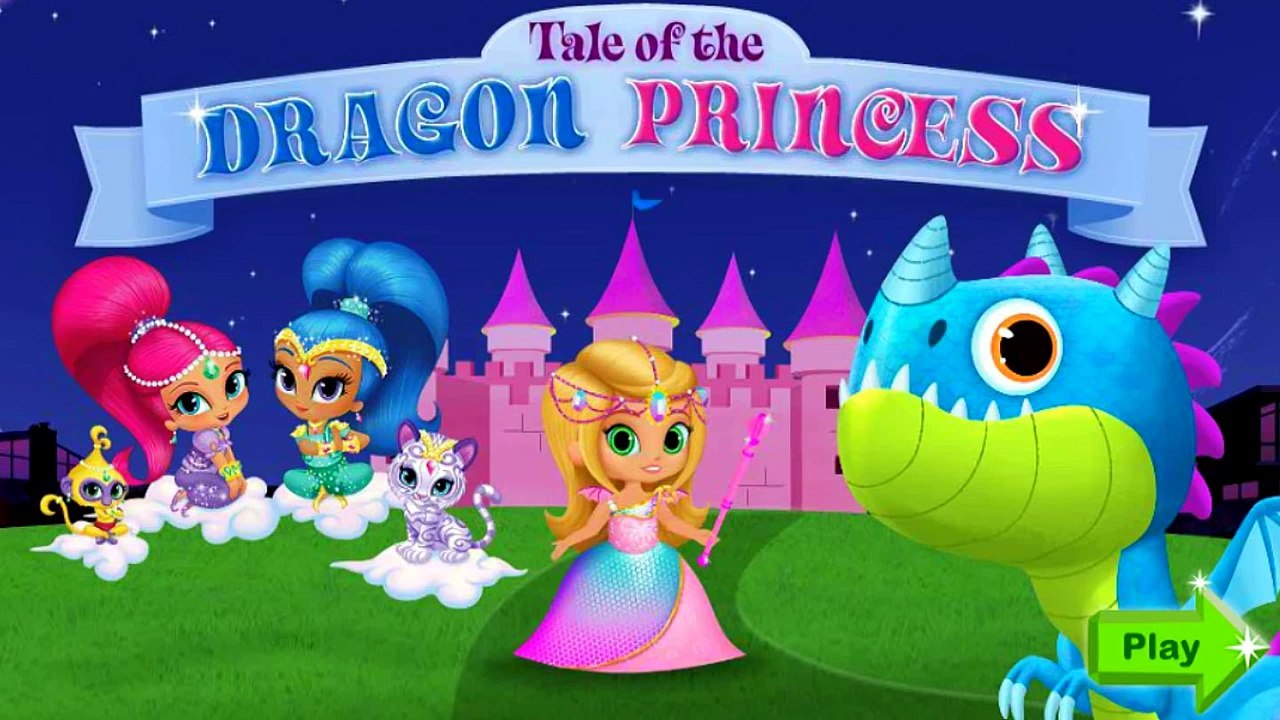 Y Shimmer película Shine disparar princesa del dragón de dibujos animados de juego en ruso