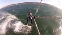 Shocked Kiteboarder Hits Humpback Whale