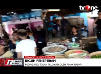 Penertiban Pasar di Manado Berujung Ricuh