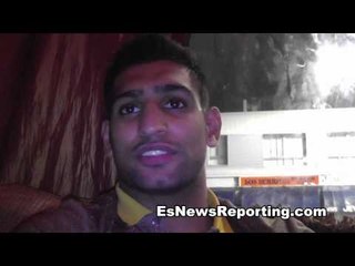 AMIR KHAN I  WANT TO BE THE FIRST TO BEAT FLOYD MAYWEATHER - EsNews Boxing