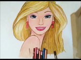 How To Draw Barbie Princess Dress l BARBIE Coloring Pages 2017