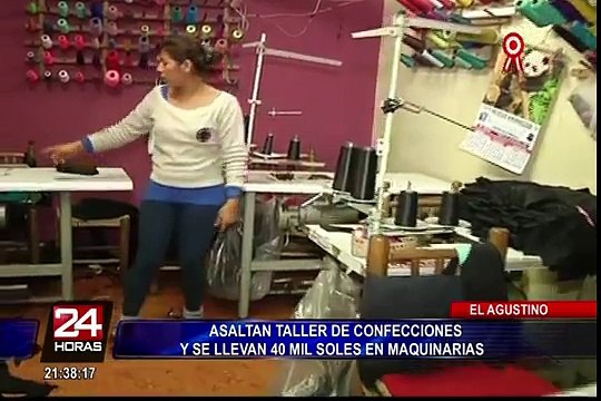 El Agustino: asaltan taller de confecciones y se llevan 40 mil soles