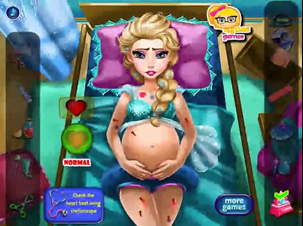 Emergencia para congelado Juegos Niños embarazada cirugía vídeos disney elsa
