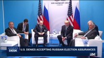 i24NEWS DESK | U.S. denies accepting Russian election assurances | Saturday, June 8th 2017