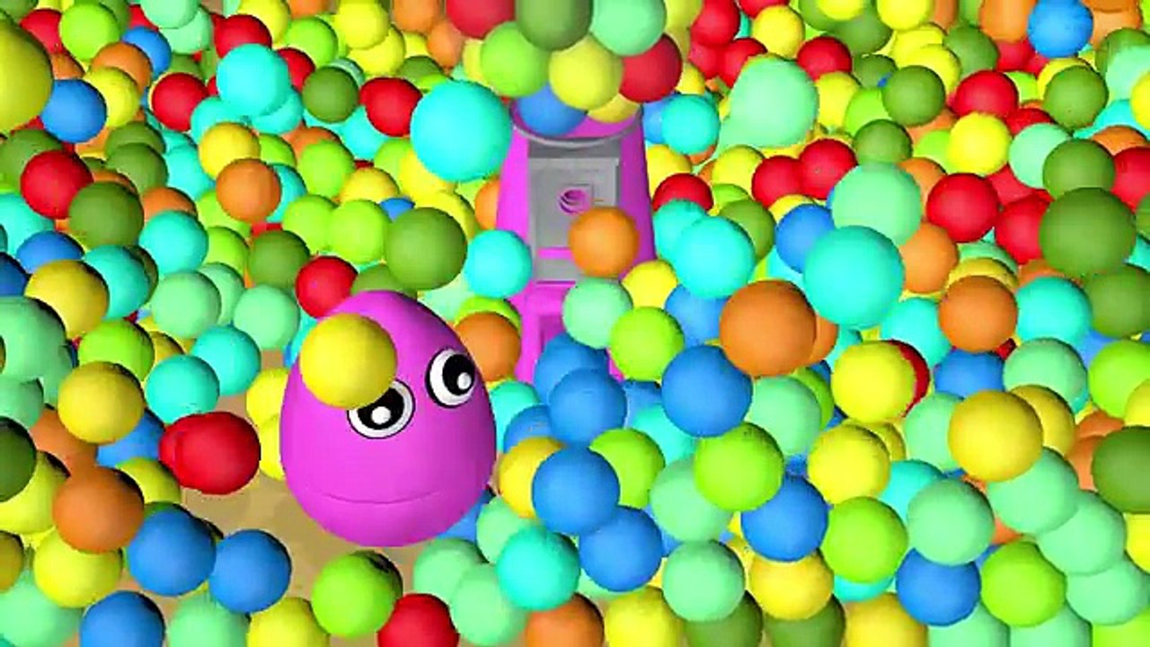 Balle les couleurs couleurs des œufs la famille doigt pour enfants Apprendre garderie fosse rimes à Il 3d |