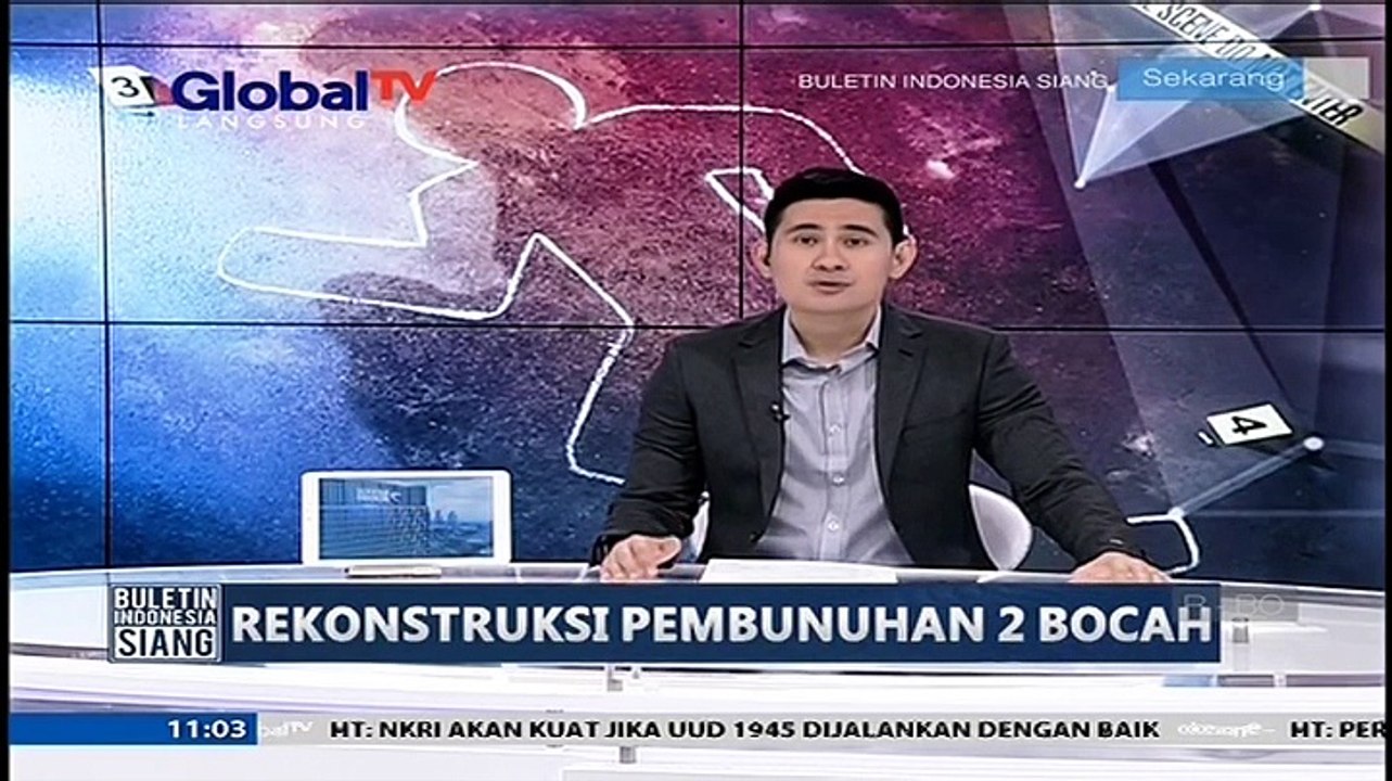 Polisi Menggelar Rekonstruksi Pembunuhan 2 Bocah