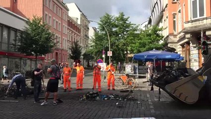 G20 Protestoları Sonrası Şiddet Olaylarının Yaşandığı Bölgelerde Temizlik